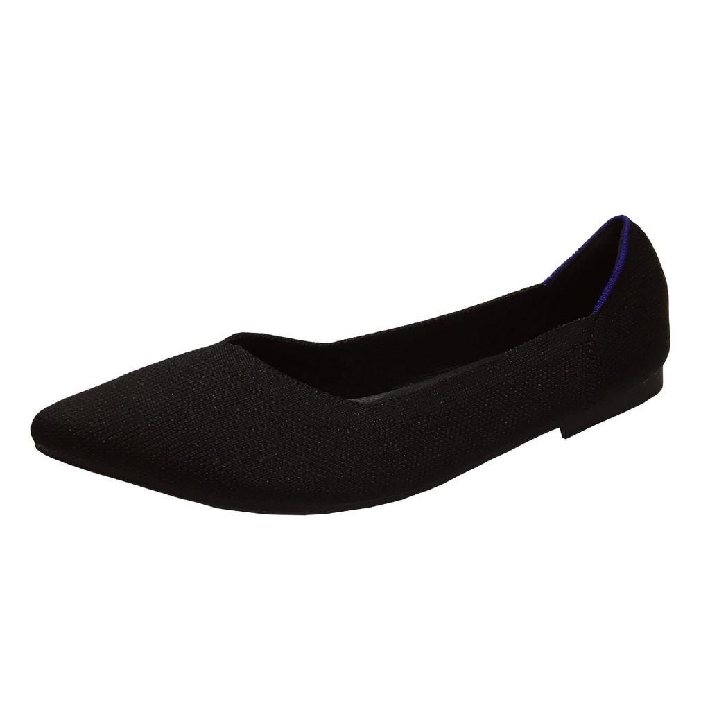 Женские балетки принцессы: Туфли с острым носком и летящим тканым узором