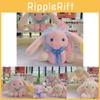 Adorable Bow Bunny Plush Toy Cute Dog Doll Backpack Pendant Keychain Stuffed Animal