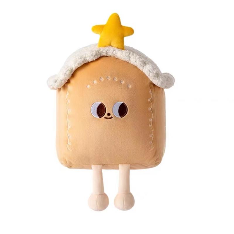 Kawaii Creative Chicken Plush Doll Pillow Cosplay Book Hamburger Pizza Food Plush Doll Christmas Tree Decor Gift For Boys Girls