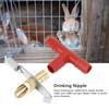 20 Sets Durable Livestock Hydration Spout Water Pipeline Component  Small Cage Herbivore