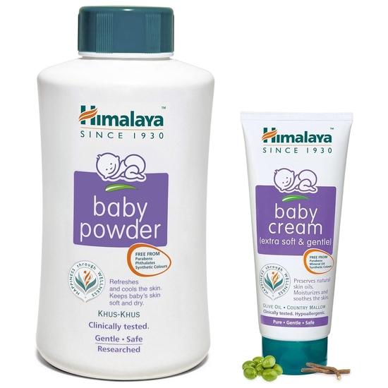 Himalaya Детская присыпка, 700 г и крем, упаковка 200 мл, комбо