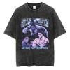Anime Jujutsu Kaisen Print T Shirt Men Summer Zenin Maki Streetwear Tshirt Oversized Vintage Washed Short Sleeve Casual Tshirt