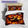 3pcs Resident Evil Design Cover Set - HD Printed Bedding with 1 Cover and 2 Pillowcases - Perfect for Home and Dorm Decor