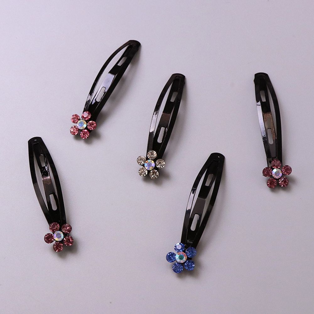 Crystal Hair Pins Black Hair Clip Hairgrips Barrettes Headwear for Kids Girls Hair Accessories
