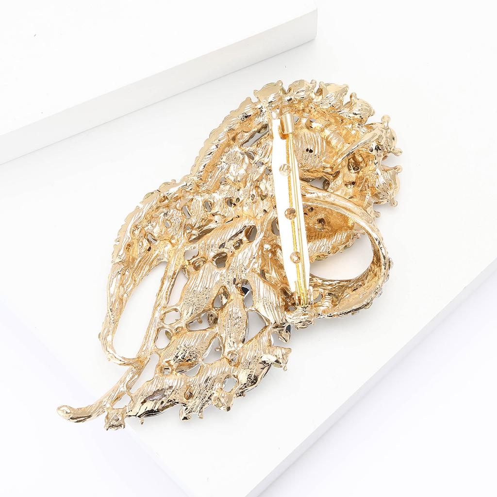 Vintage Style Flowers Cluster Brooch Pin Rhinestone Crystal Woman Corsage Party Gift Jewelry Accessories