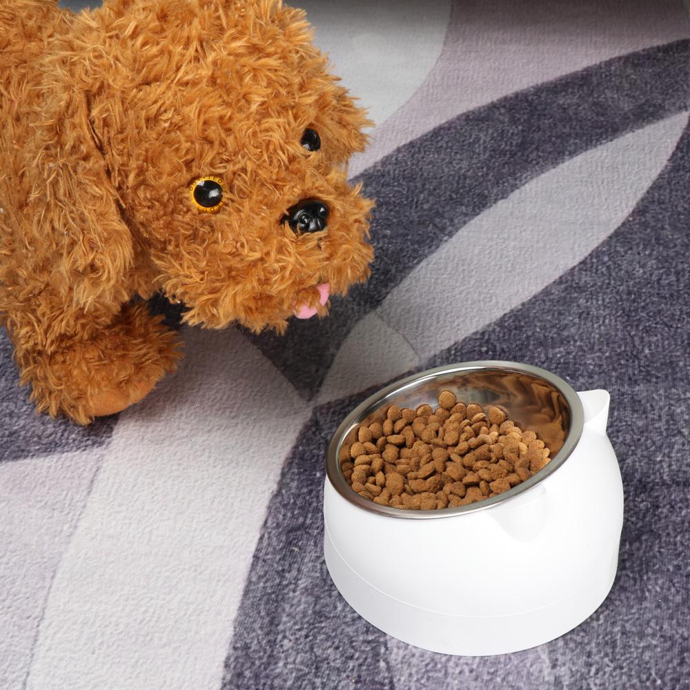 Durable Puppy Feeder Fixed Pet Dog Cat Water Food Dish Feeding Bowl Protect The Cervical Spine