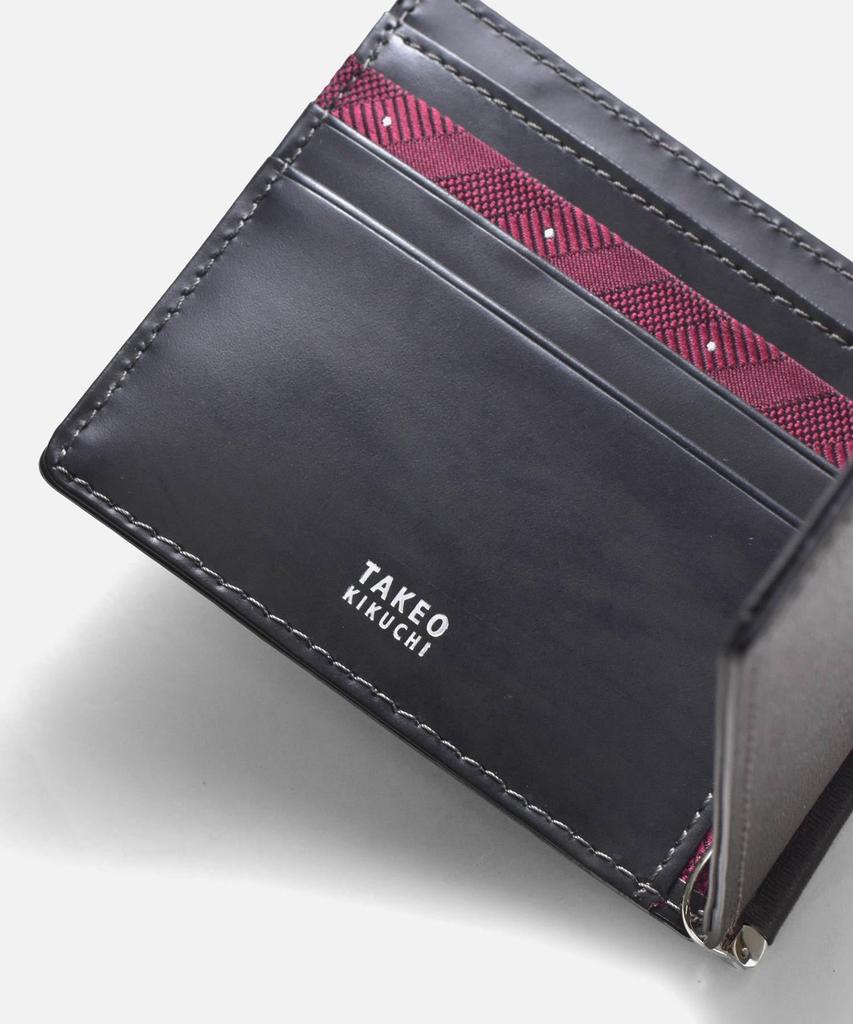 Зажим для денег Takeo Kikuchi Max, Чистый купюрник, Без кармана для монет, Кожа коровья, Нет. 728614, Черный