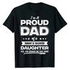 Mens I'm A Proud Dad Shirt Gift From Daughter Funny Fathers Day T Shirt New Design Man Top#Color