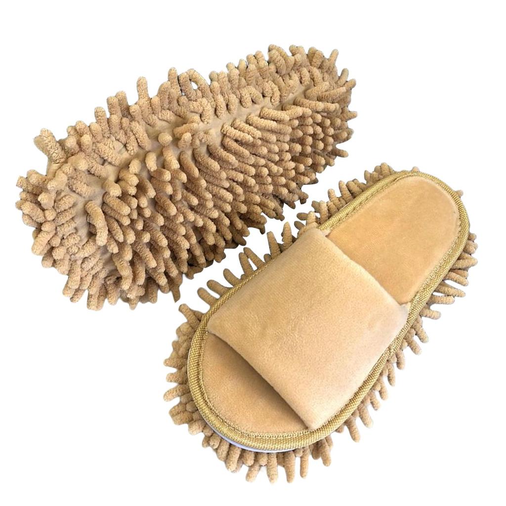 Chenille Floor Cleaning Slippers, Unisex Tool for Polishing Surfaces