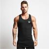Men’s Summer Training Sleeveless T-shirts Fitness Breathable and Comfortable Cotton Tank Tops Curved Hem