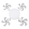 with Remote Control Socket Fan Light 3 Colors Lamp Plug in Ceiling Fan  Living Room