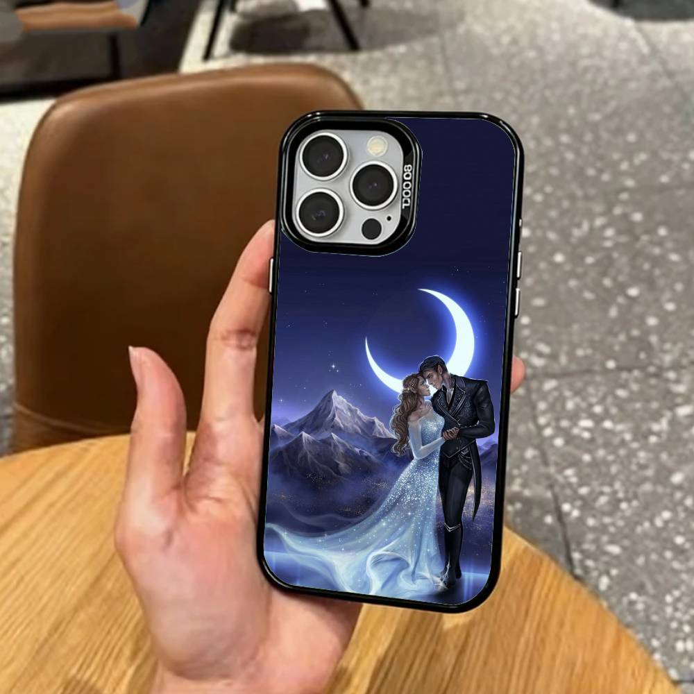 A-Acotar A Court Of Mist And Fury Чехол для телефона для iPhone17,16,15,14,13,12,11 Plus,Pro Max Цветной Посеребренный Внутренний Чехол