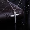 Elegant Silver Women Cross Love Angel Heart Wing Pendant Necklace For Stylish Ladies