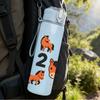 1PC Number 6 Animal Sport Cartoon Print 750ml Color Plastic Sports Water Bottle Leakproof Flip Straw Lid Suitable for Sports Office Home Use