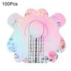 Yousheng 100Pcs Professional Long Nail Forms Acrylic Nail Paper Forms Easy To Use Thick Nail Extension Forms Manicure Tools
