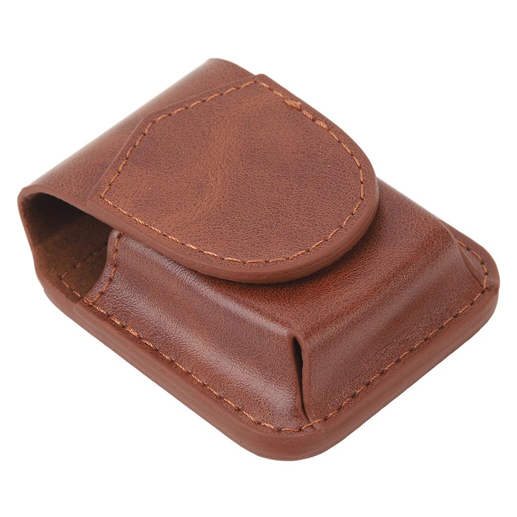 Чехол для зажигалки с поясным ремнем Держатель из ПУ Противоударный Мягкая подкладка Магнитная застежка Поясной чехол для зажигалки для улицы