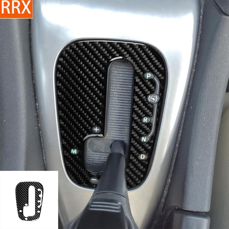 For Saab 9-3 2003-2011 Real Carbon Fiber Sticker Gear Shift Panel Trim Cover Car Accessories Interior Decorative