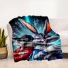 "Looney Tunes: Bugs Bunny & Lola Bunny Streetwear Art Print"Blanket Flannel Throw Blanket for Sofa, Bed, Travel, Camping, Office
