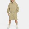 Nike Спортивная толстовка Icon Fleece Solid Color Loose Fit Kids Hoodies Khaki FJ6027-276