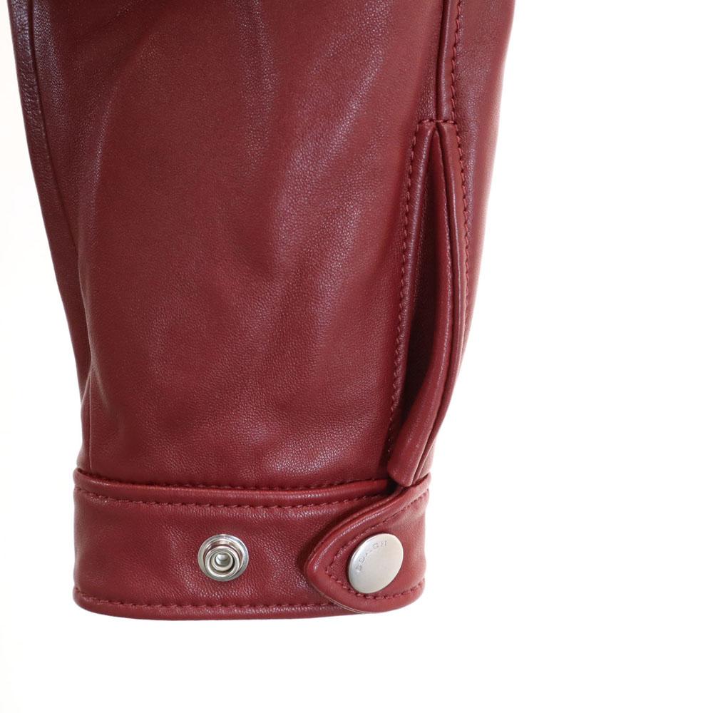 Coach F33830 Кожаная куртка-косуха S Красная кожаная куртка Женская Б/у