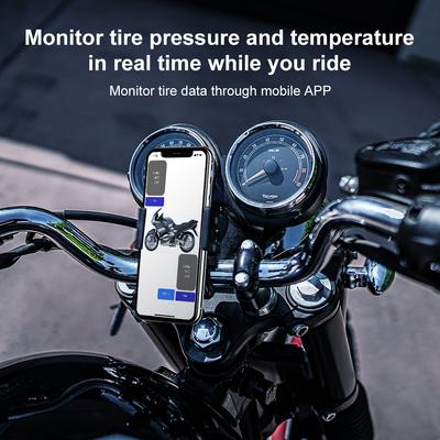 Датчики давления в шинах TPMS для мотоциклов Bluetooth-совместимая система контроля давления в шинах Внешний датчик Android/IOS Автомобиль TMPS