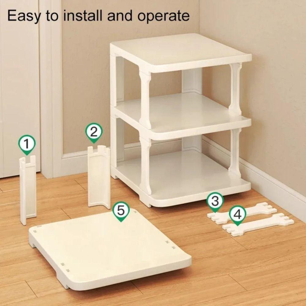 Штабелируемый органайзер для хранения обуви Съемные многоуровневые шкафы для обуви Вертикальная угловая полка для обуви