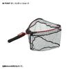 Prox Flip Landing Rubber Handy Rubber One-Hand Net, Net, Short, Coated, Black/Red