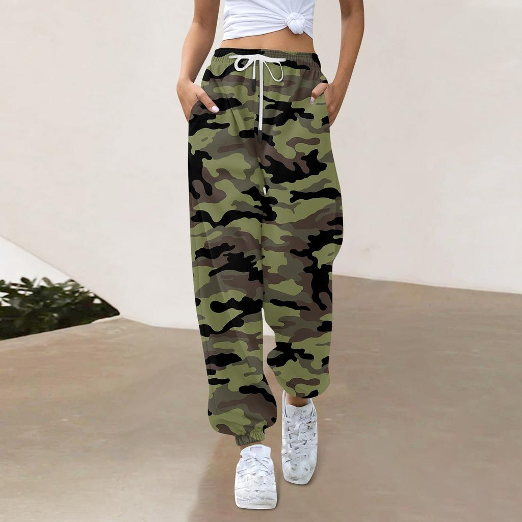 Women's Casual Fashion Sweatpants  Print Casual Pants