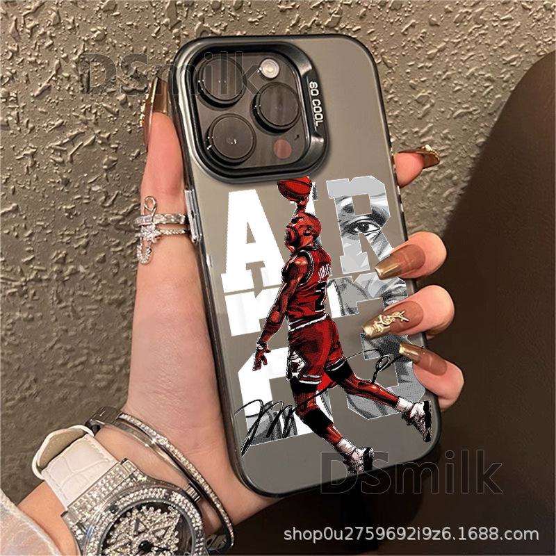 IPhone 15 Pro Баскетбол Нет. 23 Жесткий чехол для iPhone 14/13/12 Pro Max - Лазерный дизайн