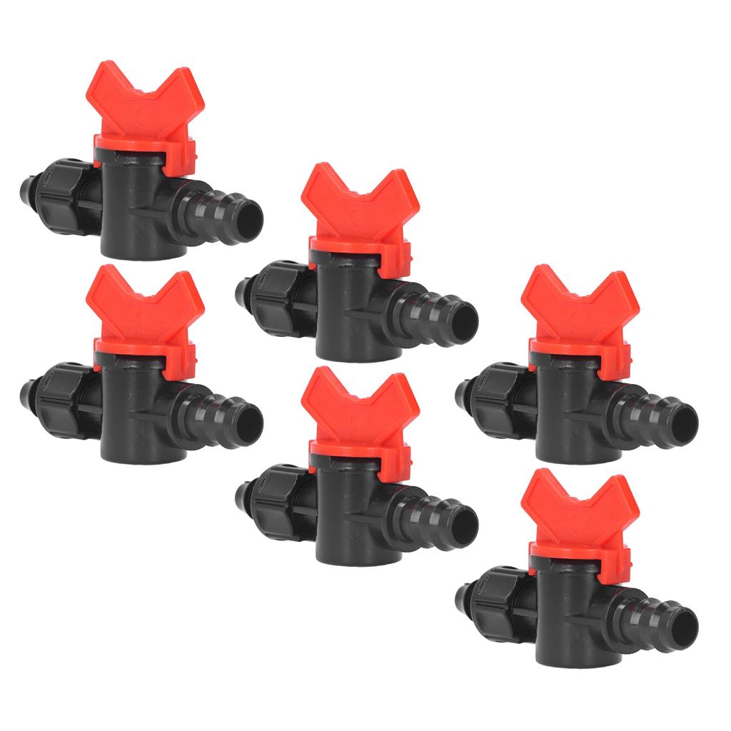 10Pcs Barbed Ball Valve 5/8inch Adjustable Prevent Leakage Drip Irrigation Switch Valve for