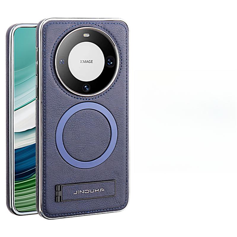 Подходит для чехла для мобильного телефона Huawei Mate60pro Магнитная адсорбция Противоударный M60 Полностью закрывающий чехол-подставка Кожаный чехол для бизнеса Huawei
