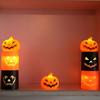ABS Pumpkin Lamp Horror Props Candle Lamp New Ghost Festival Decoration  Party Supplies