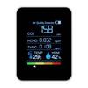 Portable 5 In 1 Air Quality Detector Smart Clear Display Accurate Monitor For Safety CO2 TVOC HCHO Testing Monitoring Detection