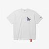 New Era Mlb La Dodgers Кольцо Чемпиона T-shirt Белый 15147550