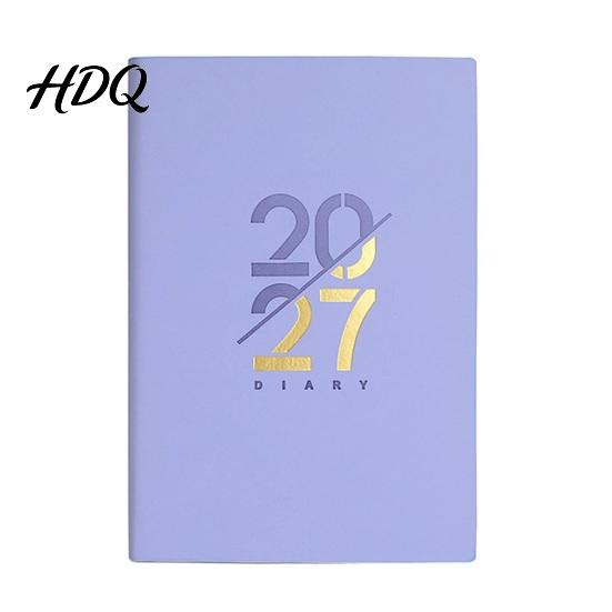 Ежедневник 2027 года с ежемесячным и годовым расписанием, формат A5, плотная бумага, защищенная от просвечивания, Персональный органайзер, Ежедневник, Прочная обложка из полиуретана для