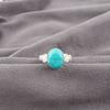 Natural Blue Turquoise Gemstone925 Sterling Silver Jewelry Handmade Ring For Her RR-66-34