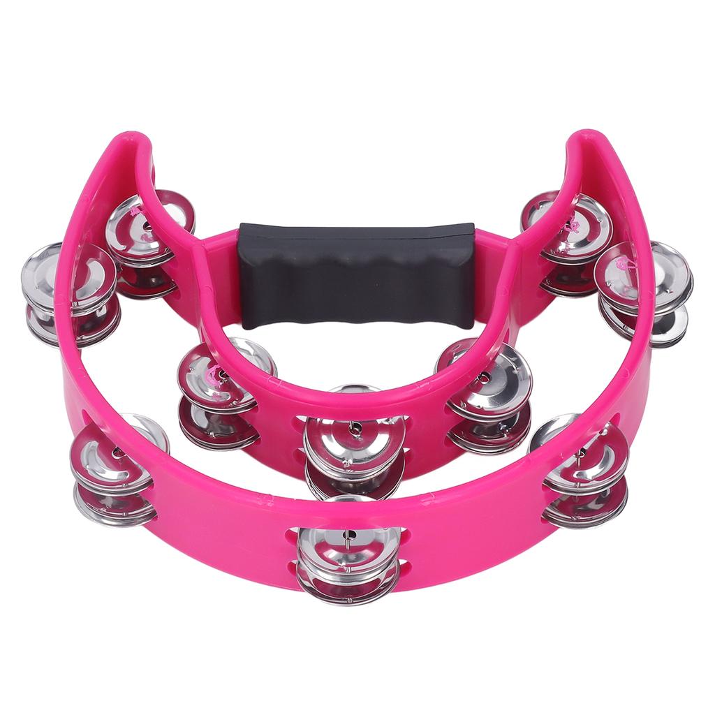 Музыкальный тамбурин Half Moon Double Row Jingles ручной ударный барабан для вечеринки KTV