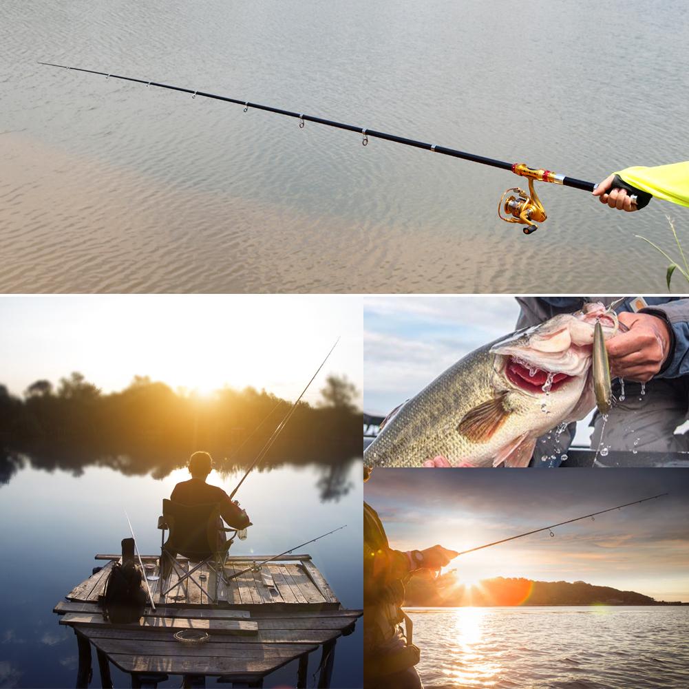 Комбинированные спиннинговые удочки и рыболовные катушки Телескопическая удочка из углеродного волокна Спиннинговая катушка