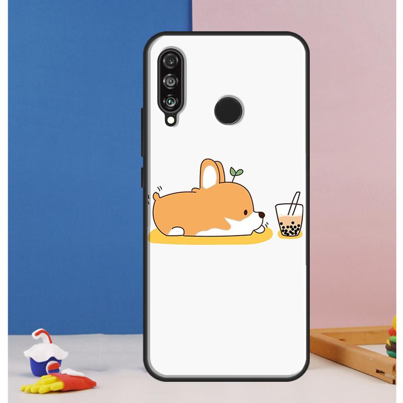 Мультяшный чехол с корги для Huawei Nova 12s 7i 8i 11i 12i 9 10 SE Y73 Y90 Y70 Y72 Y61 Y91 P30 P40 Lite P60 Pro
