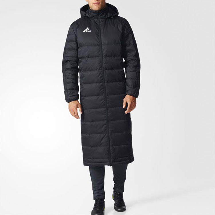 adidas Пуховики Мужские Черные С Капюшоном Умеренные Другие BS0056