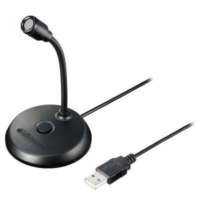 Для ПК USB-микрофон Конденсаторный микрофон USB-терминал Кнопка отключения звука Небольшая веб-конференция Голосовой чат Распределение Windows mac Audio-Technica