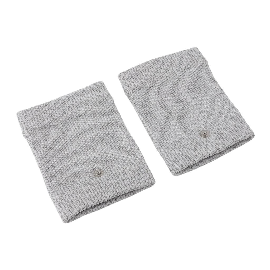1 Pair Electrode Massage Wrist Brace Silver  DDS Electrode Pulse Conductive Wristband for Reduc