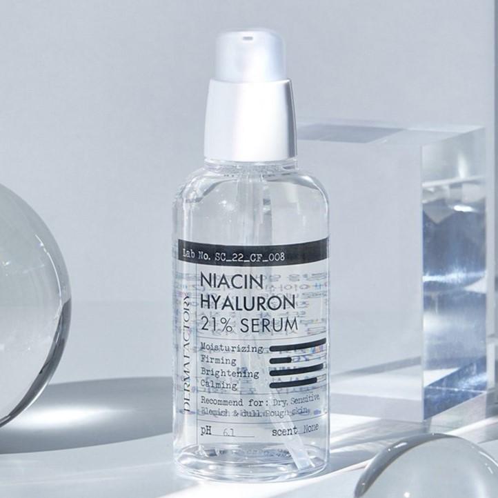 DERMA FACTORY Ниацин Гиалурон 21% Сыворотка 80мл
