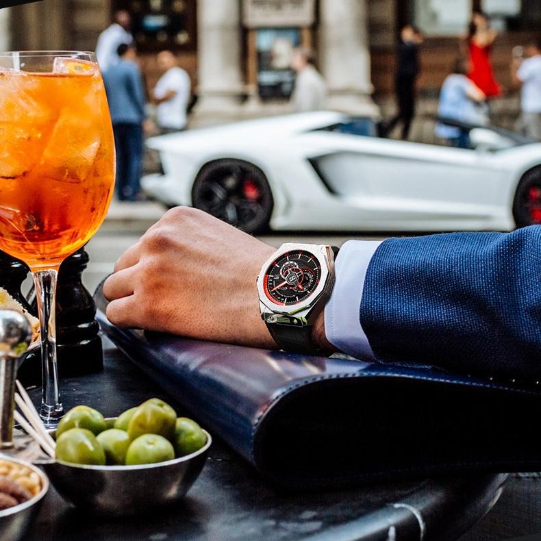 Часы Bonest Gatti Деловые светящиеся в темноте механические часы Водонепроницаемые роскошные часы