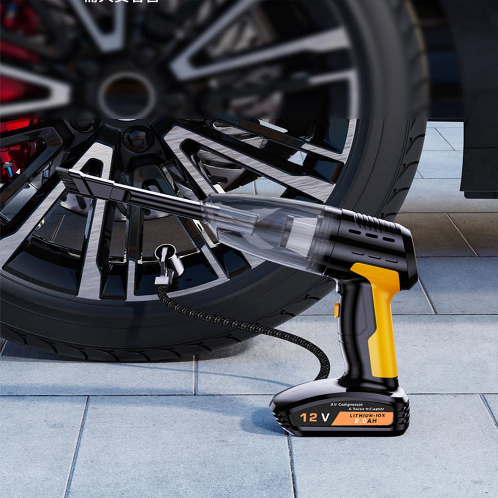 2 в 1 автомобильный пылесос 9000PA с сильным всасыванием беспроводной ручной пылесос воздушный компрессор для автомобиля домашний пылесос
