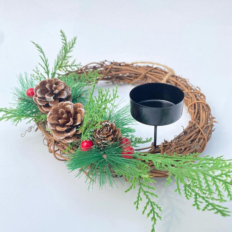 4PCS Holiday Table Decor Iron Candle Cups Iron Rustic Iron Tea Light Containers 4.2cm