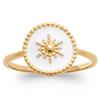 Ring Gold Plated 'Cleopatra' White Gold (star) - 11 Mm