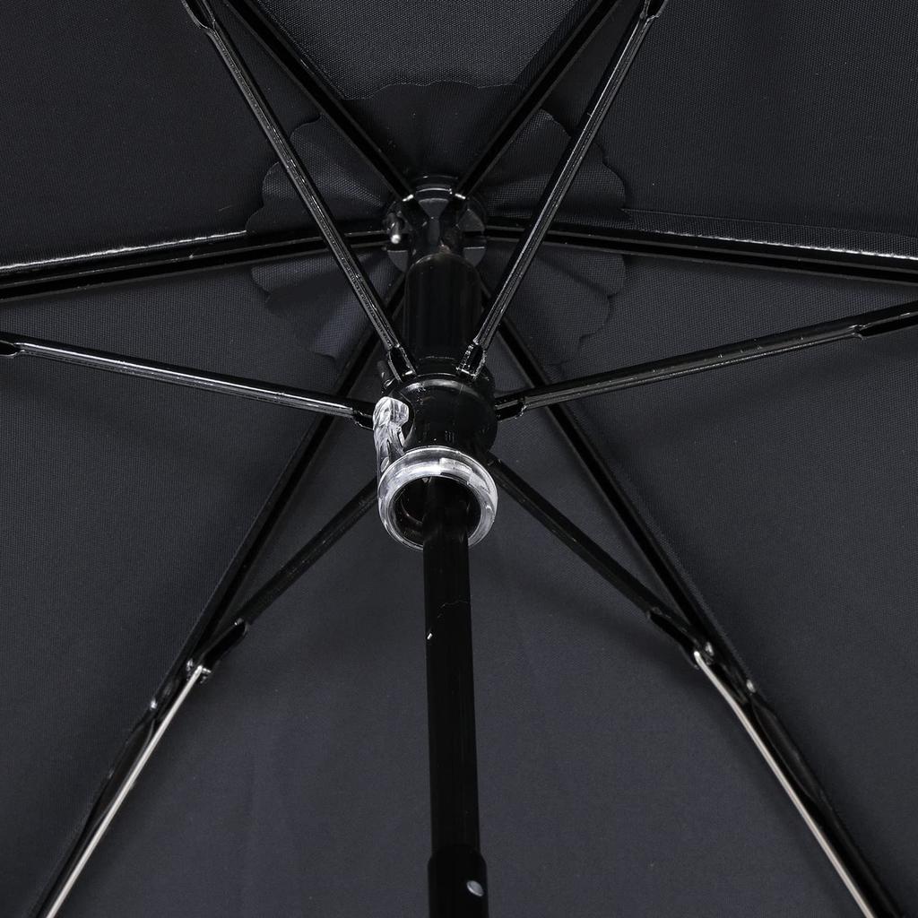 Sun and Rain Folding 50cm X 6 UV Heat and Light Mini Umbrella Embroidered Floral Pattern Parasol, Umbrella, Ribs, Protection, Blocking, Tri-Fold