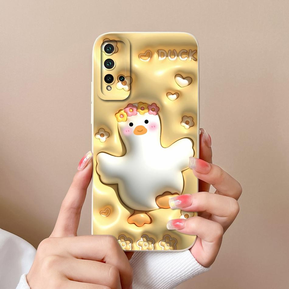 Case For Huawei Nova 5T Cover For Huawei Nova 6 Nova 7 Cartoon Bumper For Nova 5 T Nova6 Nova7 Soft Liquid Silicone Phone Cases