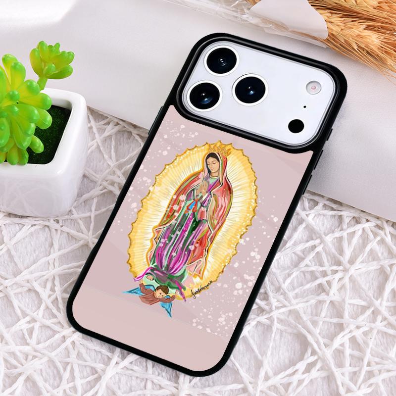 Чехол для телефона с защитой от ударов Virgen De Guadalupe Дева Мария для iPhone 17 Air 16e 15 11 12 14 13 Pro Max Cover Coque